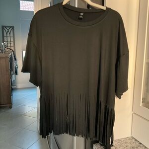 SHEIN fringe shirt